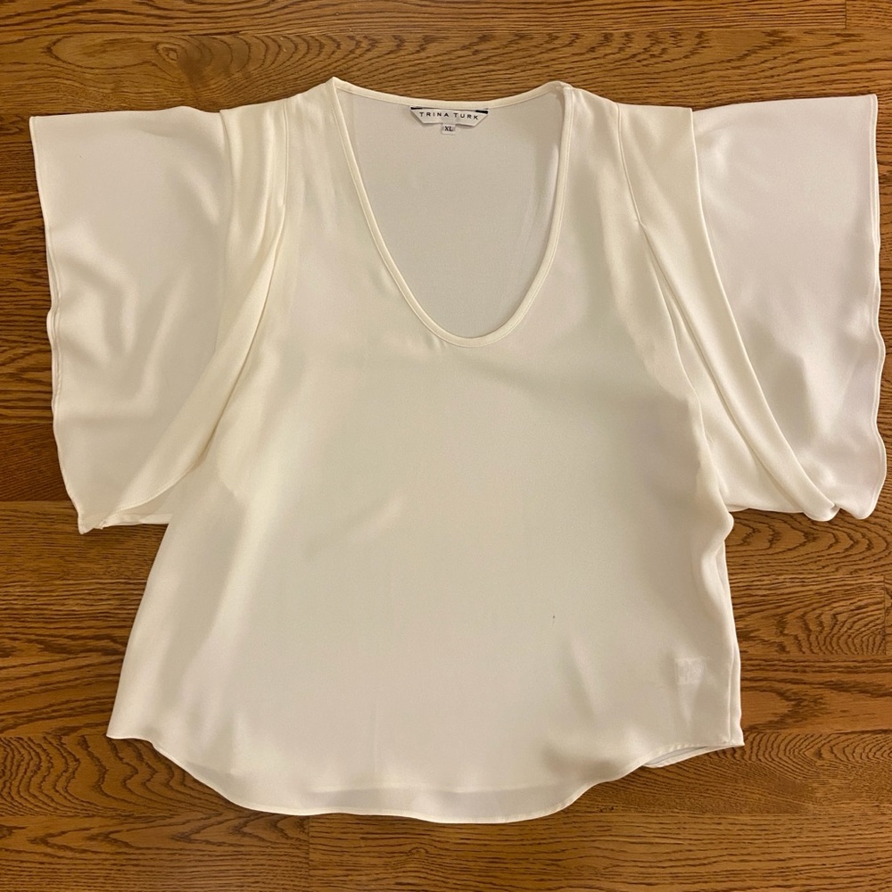 Trina Turk white blouse